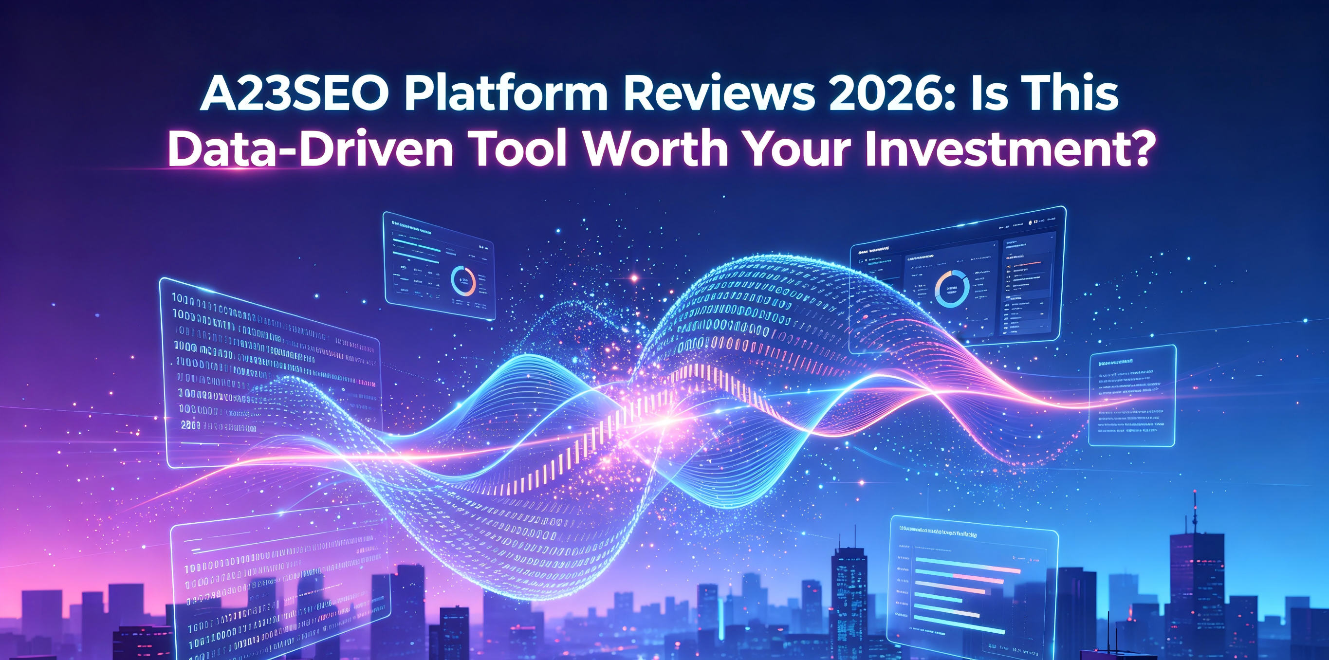 A23SEO platform dashboard displaying data-driven SEO analytics and insights for enterprise users, reviewed 2026.（23SEOGEO）