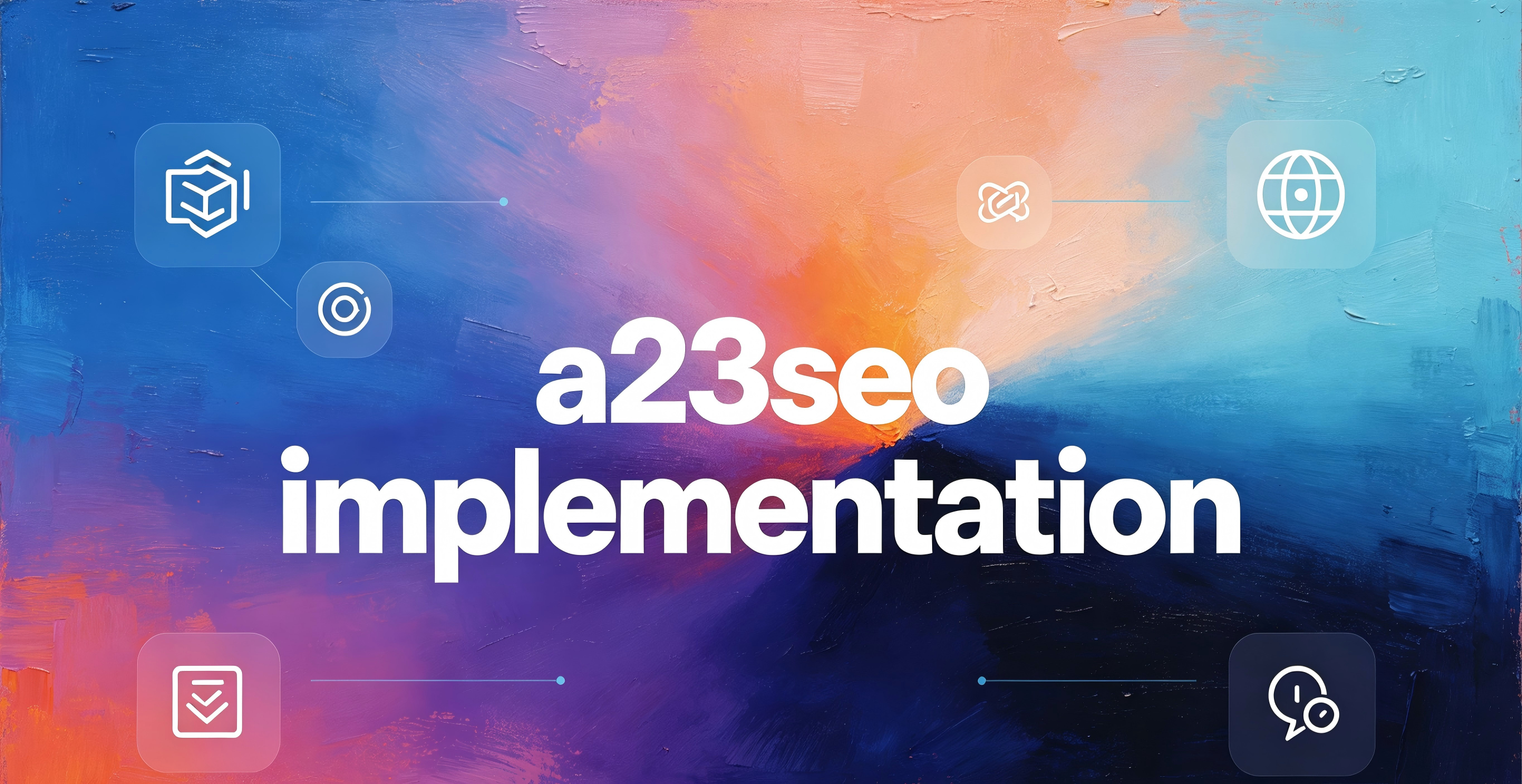 Diagram of A23SEO core components, highlighting GEO (Generative Engine Optimization), Personalization, Automation, and Analytics.(23SEOGEO)